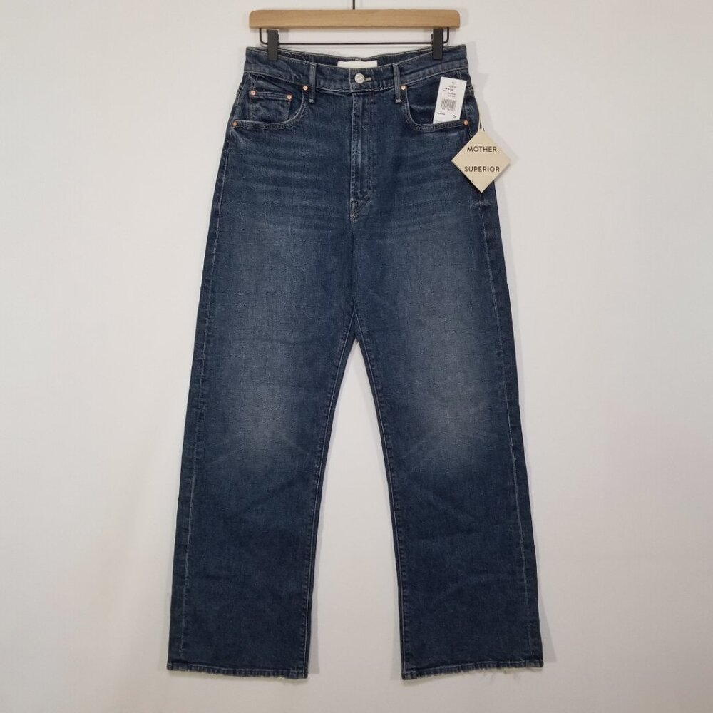 NWT Mother The Lasso Sneak High Rise Wide Leg Jeans, Punk Nouveau Size 30 $278 - Picture 6 of 16